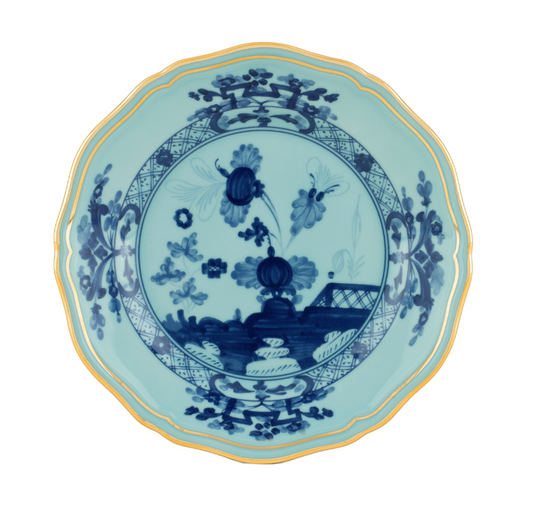 Ginori 1735 Oriente Italiano Bread Plate | Iris Blue 6.75in