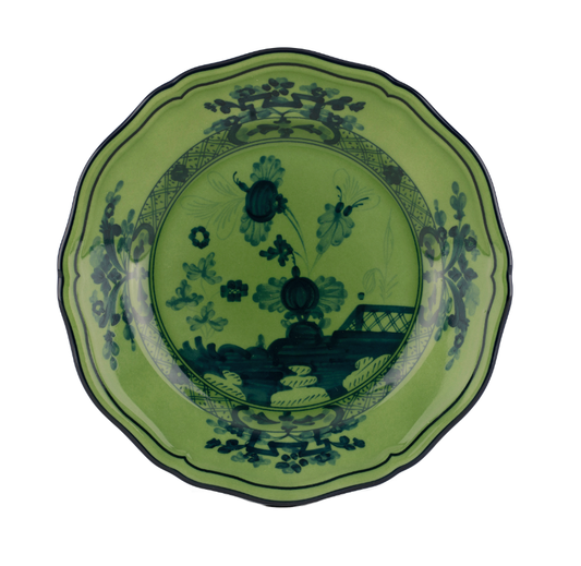 Ginori 1735 Oriente Italiano Bread Plate | Malachite Green 6.75in