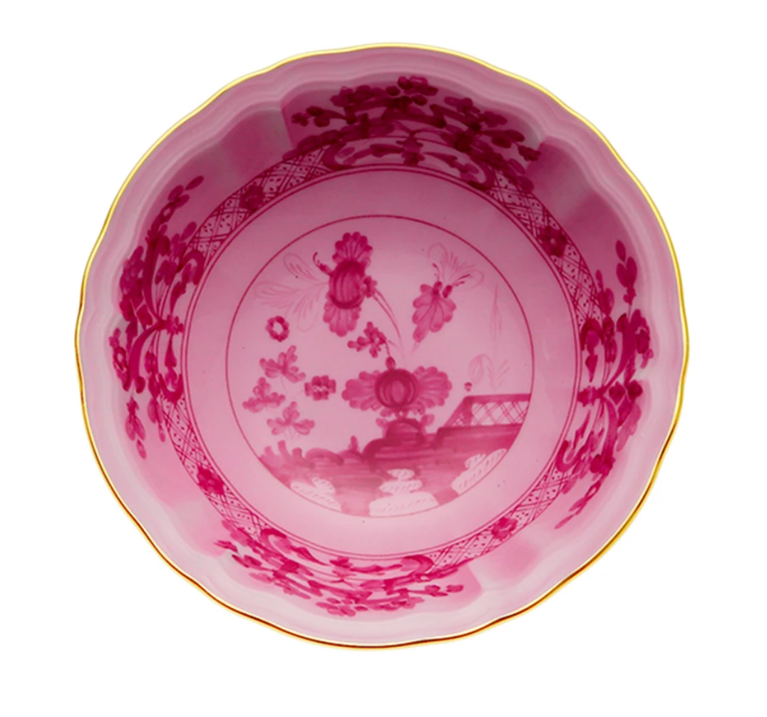 Ginori 1735 Oriente Italiano Fruit Saucer | Porpora Pink 5.75in