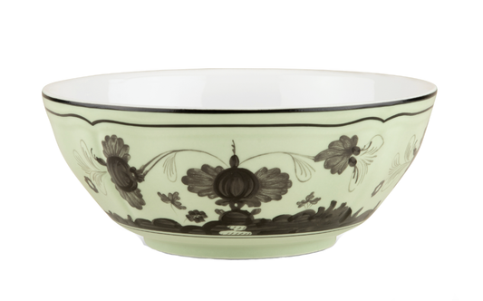 Ginori 1735 Oriente Italiano Bowl | Bario Green 6.75in