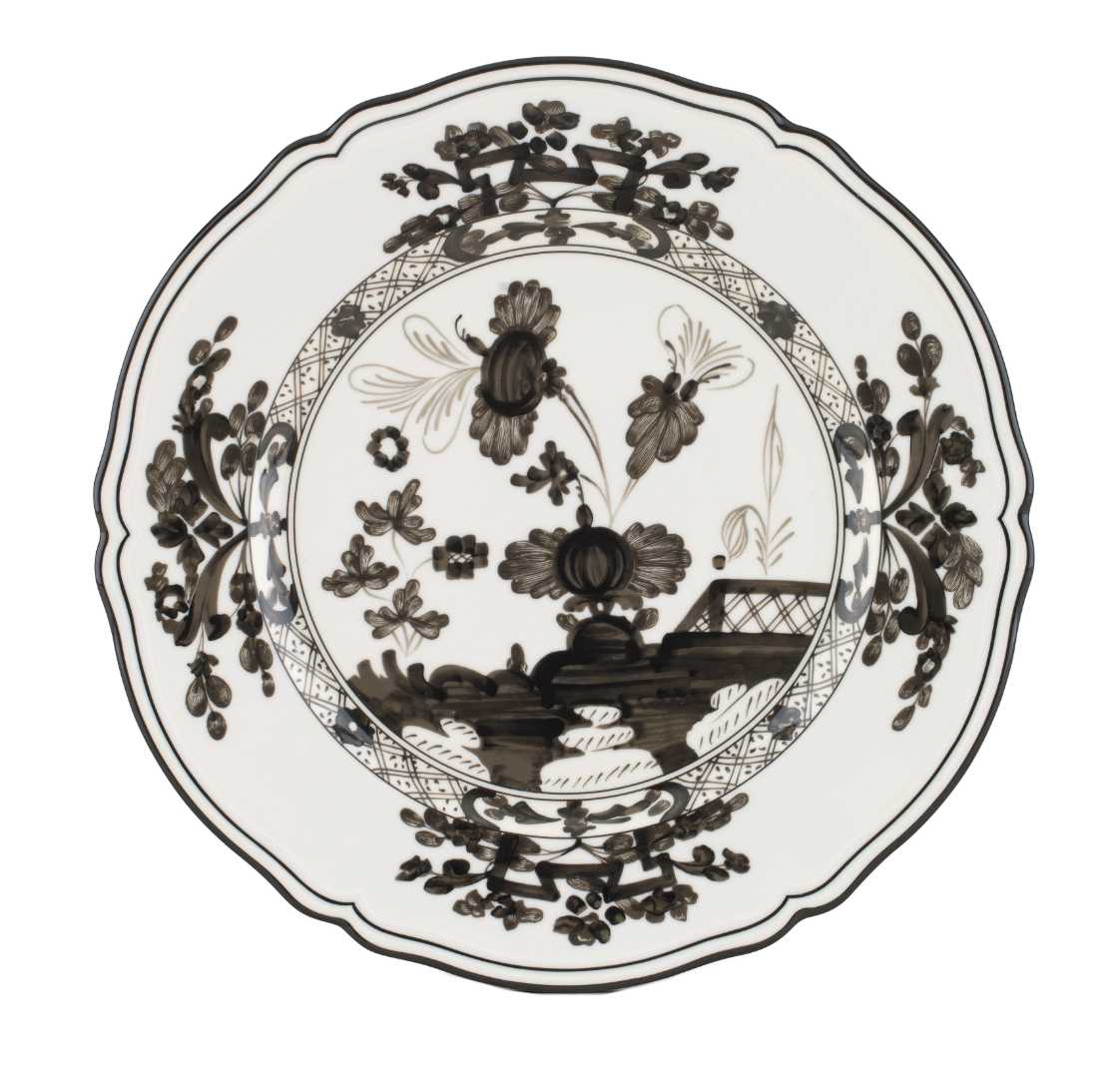 Ginori 1735 Oriente Italiano Charger Plate | Albus Black + White 12.25in