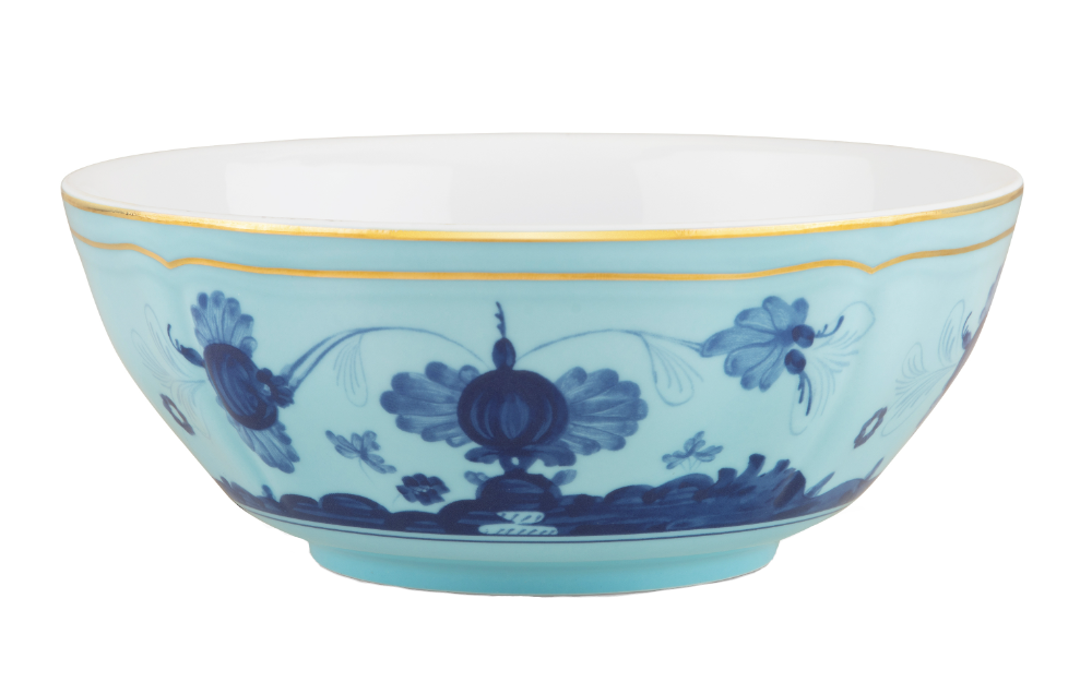 Ginori 1735 Oriente Italiano Bowl | Iris Blue 6.75in