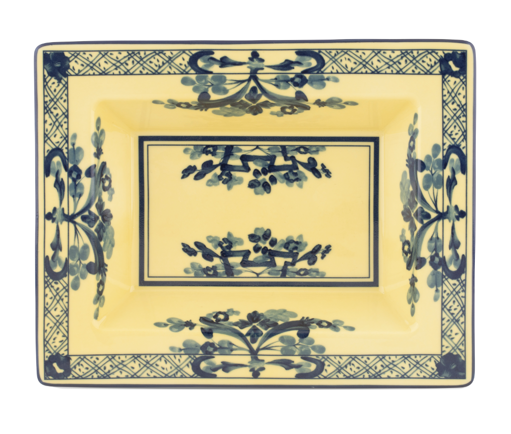 Ginori 1735 Oriente Italiano Vide Poche Change Tray | Citrino Yellow 7.5in