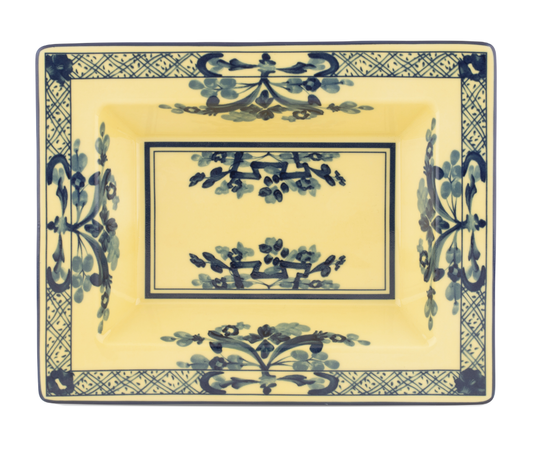 Ginori 1735 Oriente Italiano Vide Poche Change Tray | Citrino Yellow 7.5in