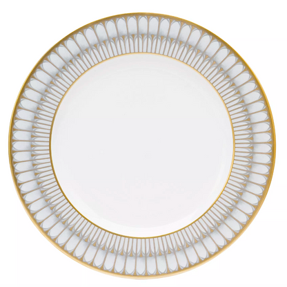 Deshoulieres Arcades Grey + Gold Dinner Plate | 10.5in