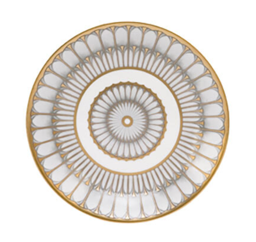 Deshoulieres Arcades Grey + Gold Bread + Butter Plate | 6.25in