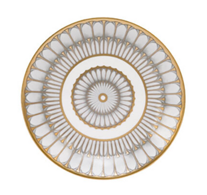 Deshoulieres Arcades Grey + Gold Bread + Butter Plate | 6.25in