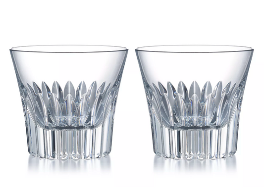 Baccarat Everyday Crysta Tumbler Old Fashion Glass No. 3 Set of 2 | 3.35in 8.5oz