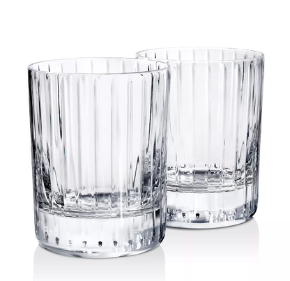 Baccarat Harmonie Tumbler Triple Old Fashioned Glass No. 1 Set of 2 | 4.8in 17.6oz
