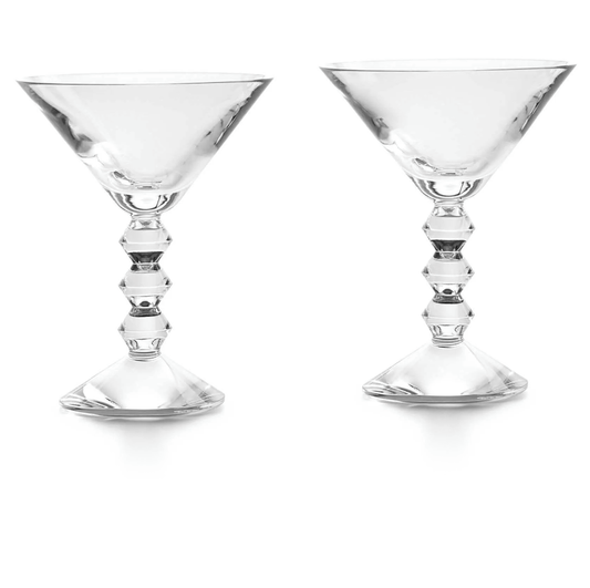 Baccarat Vega Clear Martini Glasses | Set of 2