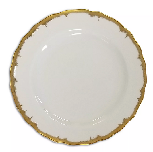 Mottahedeh Chelsea Feather Gold Bread & Butter Plate | 7.25in