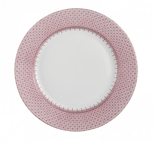 Mottahedeh Pink Lace Dessert Plate | 8.5in