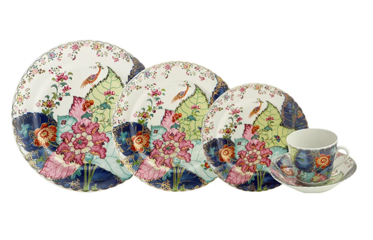 Mottahedeh Tobacco Leaf Place Setting | 5pc