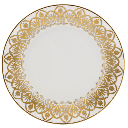 Royal Limoges Oasis White Gold Dessert Plate | 8.5in