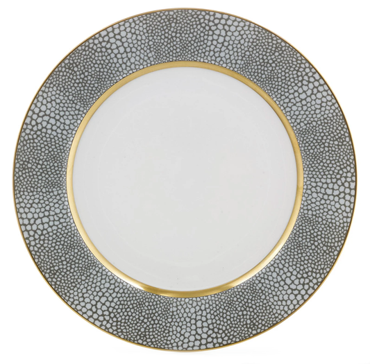 Royal Limoges Mak Grey + Gold Dinner Plate | 10.75in