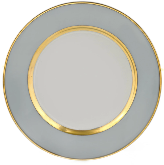 Royal Limoges Mak Grey Gold Dessert Plate | 8.5in