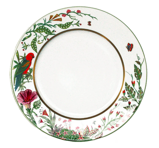 Haviland Alain Thomas Large Dinner Plate w/ Red Parrot | 11in
