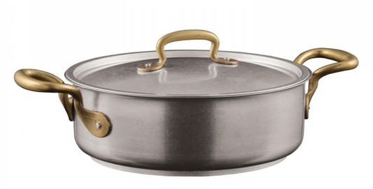 Vintage Stainless Steel Cookware | Saucepot + Lid 6-1/4in