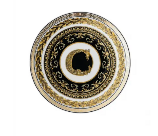 Versace Virtus Alphabet Bread + Butter Plate | 6.7in C