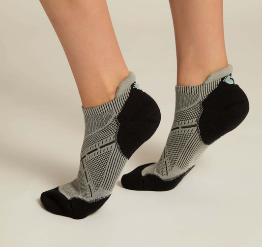 Bamboo Ankle Sock | Grey/Black One Size