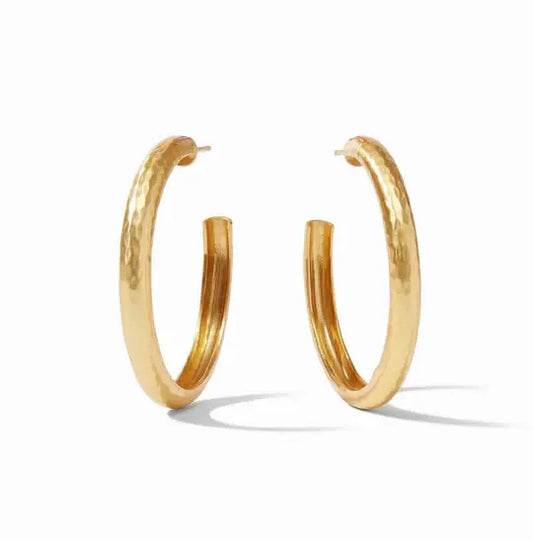 Havana Gold Hoop Earrings | 1.65in