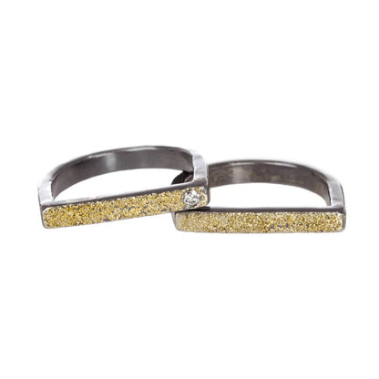6.5 Slice Stacking Rings 22k dusted + 2mm DIA