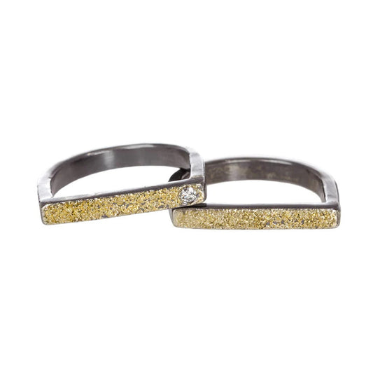 6.5 Slice Stacking Rings 22k dusted + 2mm DIA