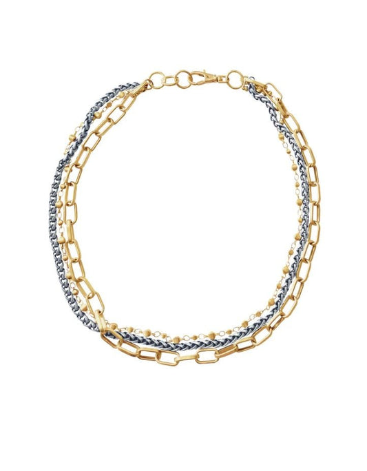 Sedona Multi Chain Necklace | Mixed Metal