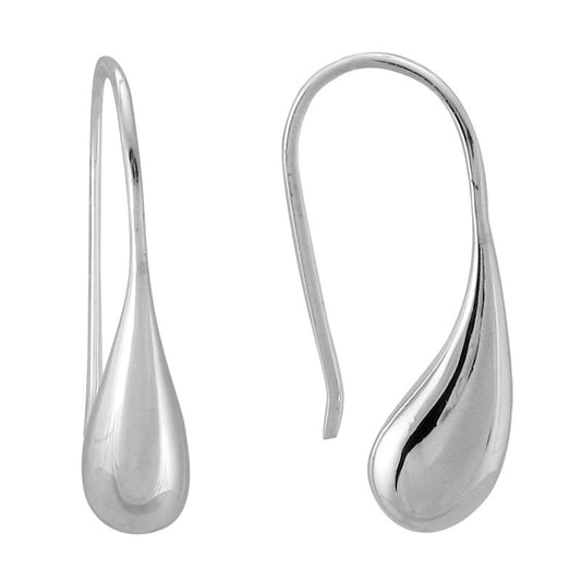 Solid Dangle Teardrop Earrings 23.5mm