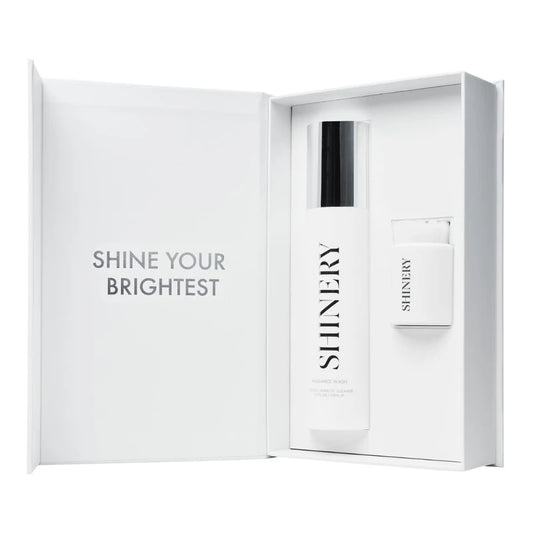 Shinery Radiance Wash + Brush Gift Set | 4.8oz