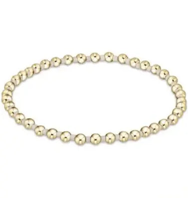eNewton Hope Grateful 3mm Bead Bracelet | White