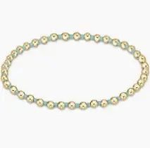 eNewton Hope Grateful 3mm Bead Bracelet | Mint