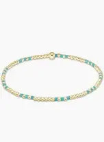 eNewton Hope Joy 2mm Bead Bracelet | Turquoise