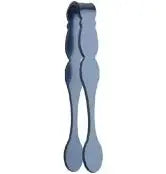 Sabre Paris Honorine Acrylic Tongs | 4.75in Steel Blue