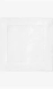 Festival Linen Cocktail Napkin Set of 4 | 6x9in White