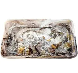 Rectangular Tray Small | Mocha Swirl