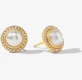 Odette Pearl Stud | CZ/Pearl