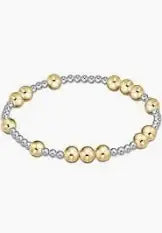 eNewton Hope Unwritten Bead Bracelet | 6mm Mixed Metal
