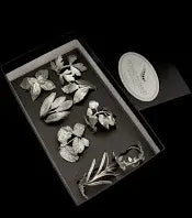Assorted Herb Napkin Rings | S8 Pewter