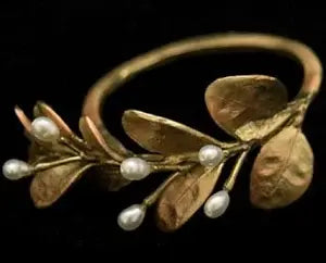 Boxwood Napkin Rings| S4 Gold Pewter