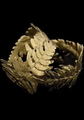 Fern Napkin Rings | S4 Gold Pewter