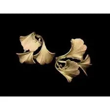 Gingko Napkin Rings | S4 Gold Pewter