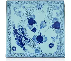 Ginori 1735 Oriente Italiano Porcelain Placemat Tray Set of 2 | 11.8in Iris