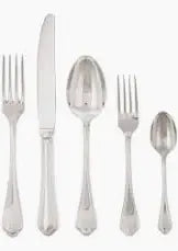 Stainless Steel Solid Handle Place Setting | Filet Toiras 5pc