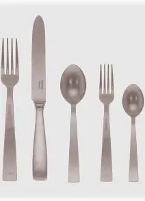 Stainless Steel Solid Handle Place Setting | Gio Pont 5pc