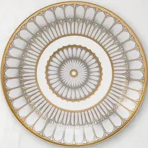 Deshoulieres Arcades Grey + Gold Bread + Butter Plate | 6.25in