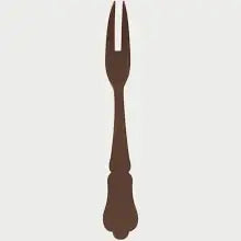 Sabre Paris Honorine Acrylic Cocktail Fork | 4.75in Brown