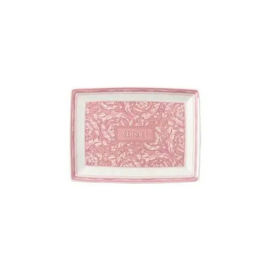 Versace Barocco Pink Rose Letter Tray | 7in