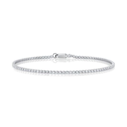 1.20Ct 14K WG Diamond Micro-Tennis Bracelet