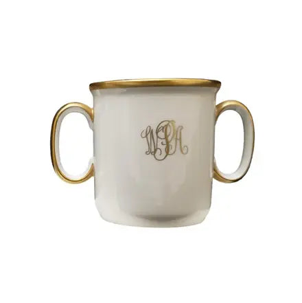Signature Ultra-White Gold Baby Cup | 8oz Monogrammed